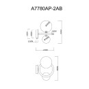 Светильник настенный Arte Lamp ALBUS A7780AP-2AB (A7780AP-2AB) 