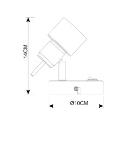 Светильник настенный Arte Lamp ALMACH A1906AP-1BK