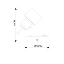 Светильник настенный Arte Lamp ALMACH A1906AP-1WH GU10 (A1906AP-1WH) 