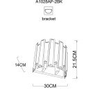 Светильник настенный Arte Lamp AMBER A1028AP-2BK (A1028AP-2BK) 