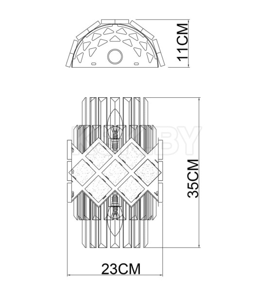 Светильник настенный Arte Lamp AMELIA A1039AP-2BK (A1039AP-2BK) 