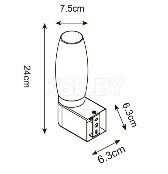 Светильник настенный Arte Lamp AQUA-BASTONE A1209AP-1AB (A1209AP-1AB) 