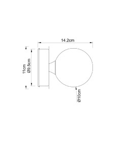 Светильник настенный Arte Lamp AQUA-BOLLA A5663AP-1CC