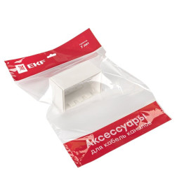 Соединитель (100х60) (2 шт) белый EKF-Plast