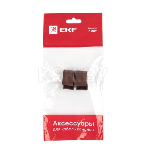 Заглушка (15х10) (4 шт) темное дерево EKF-Plast (ecd-15-10x4) 