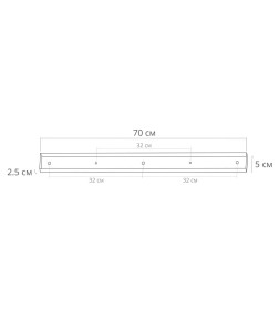 Кронштейн-потолочная база прямоугольная на 3 выхода Arte Lamp OPTIMA-ACCESSORIES A470002