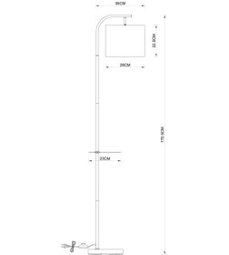 Светильник напольный Arte Lamp CONNOR A4053PN-1BK