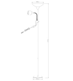 Светильник напольный Arte Lamp DUETTO A9569PN-2AB