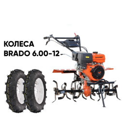 Культиватор SKIPER SP-1400S + колеса BRADO 6.00-12 (комплект)