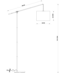 Светильник напольный Arte Lamp DYLAN A4054PN-1PB