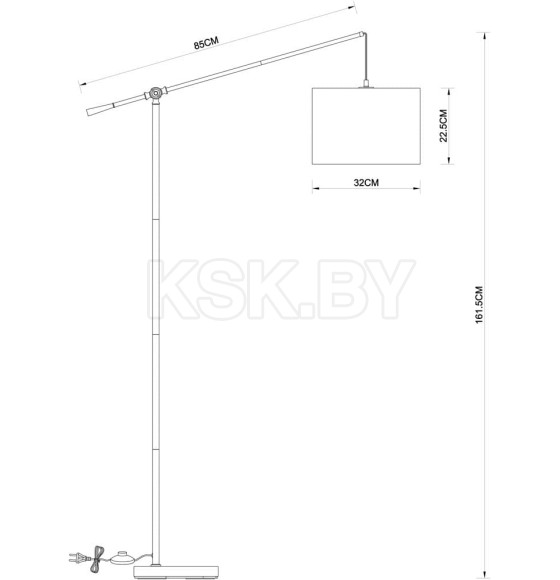 Светильник напольный Arte Lamp DYLAN A4054PN-1PB (A4054PN-1PB) 