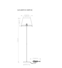 Светильник напольный Arte Lamp ELBA A2581PN-1CC