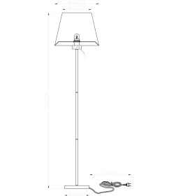 Светильник напольный Arte Lamp ELBA A2581PN-2AB