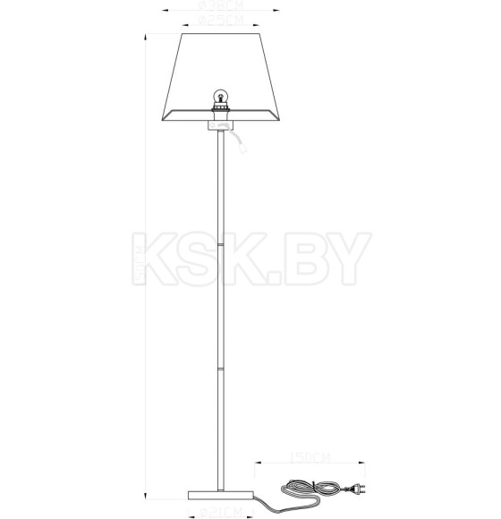 Светильник напольный Arte Lamp ELBA A2581PN-2AB (A2581PN-2AB) 