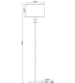 Светильник напольный Arte Lamp FURORE A3990PN-1CC