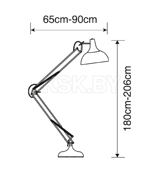 Светильник напольный Arte Lamp GOLIATH A2487PN-1WH (A2487PN-1WH) 