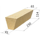 Кирпич огнеупорный шамотный ША-45 арочный (230х114х65-45) 