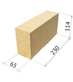 Кирпич огнеупорный шамотный ША-5 (230х114х65) Боровичи