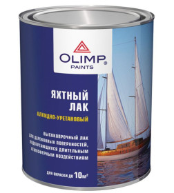 Лак OLIMP яхтный 0,9л матовый