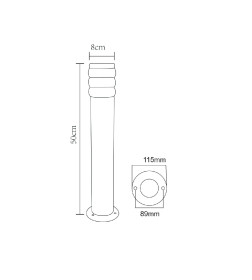 Уличный светильник Arte Lamp PORTICA A8381PA-1SS