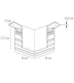 Коннектор для шинопровода (трека) Arte Lamp EXPERT-ACCESSORIES A590606