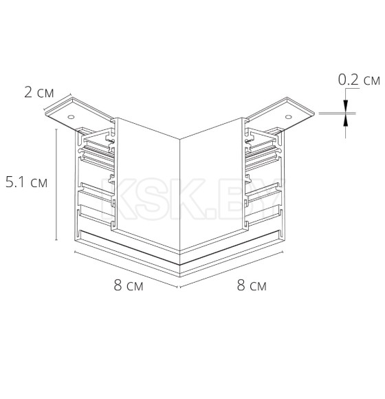 Коннектор для шинопровода (трека) Arte Lamp EXPERT-ACCESSORIES A590606 (A590606) 