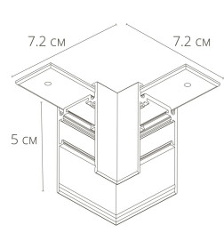 Коннектор для шинопровода (трека) Arte Lamp LINEA-ACCESSORIES A480606