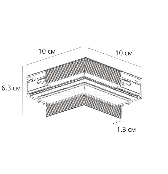 Коннектор для шинопровода (трека) Arte Lamp LINEA-ACCESSORIES A489906 (A489906) 