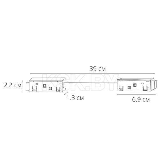 Коннектор для шинопровода (трека) гибкий Arte Lamp EXPERT-ACCESSORIES A590406 (A590406) 