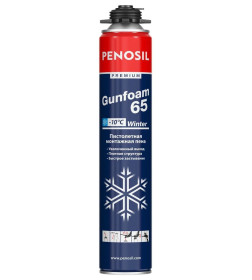 Пена PROF Penosil Premium Gunfoam 65 Winter,(выход до 65 л)  875 мл (зимняя)