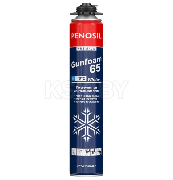 Пена PROF Penosil Premium Gunfoam 65 Winter,(выход до 65 л)  875 мл (зимняя) (A1389Z) 