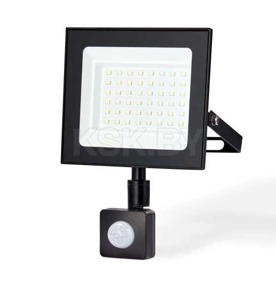 Прожектор светодиодный 50W 6500K с датчиком движения  черный ST8115BK IP65 Ambrella (ST8115BK) 