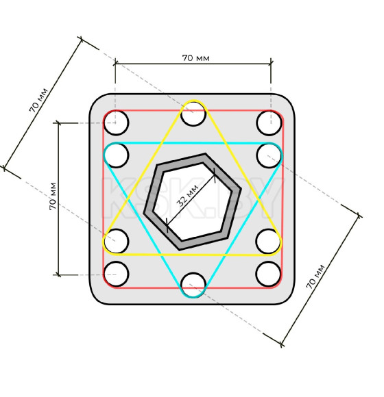 Вал для фрез SKIPER 200мм x 32 мм (1 секция) (4812561007826) 