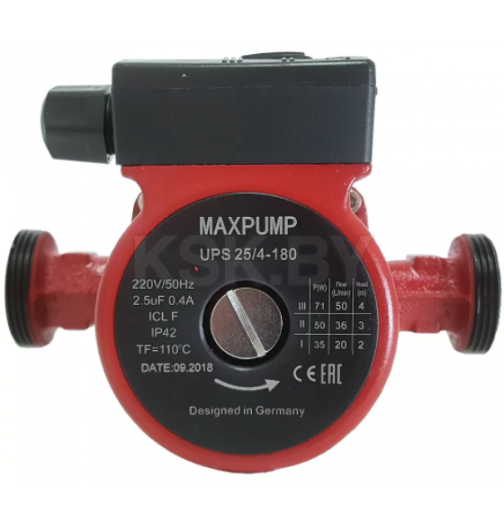 Циркуляционный  насос UPS 25/4-180, MAXPUMP (UPS 25/4-180, MAXPUMP) 