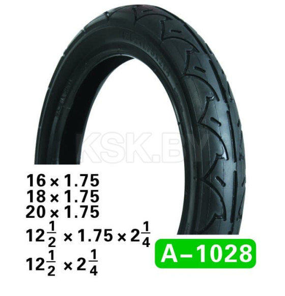 Покрышка велосипедная HOTA 12 1/2X2 1/4 ДЮЙМОВ,A-1028 (A-1028) 