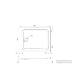 Поддон душевой низкий прямоугольный 120х80см Тритон ПД26 Щ0000042952