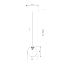 Светильник подвесной Eurosvet 50234/1 LED янтарный (a058640) 