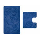 Набор ковриков д/в MAXIMUS FLORA 60X100+50X60 (60X100+50X60-2582-D.BLUE-FLORA) 