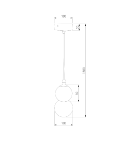 Подвесной светильник 50250/1 LED черный