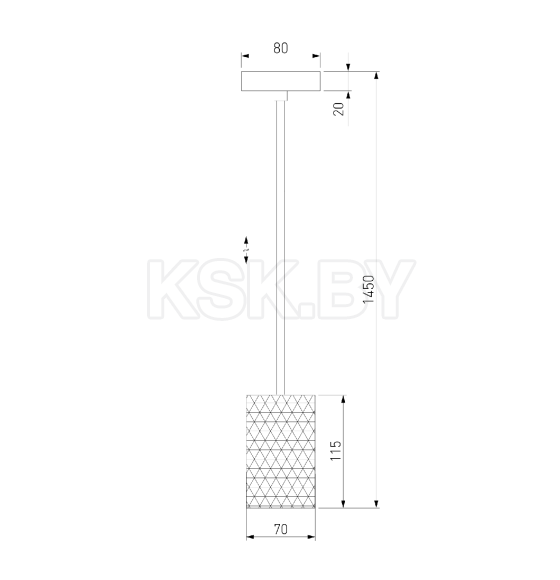 Подвесной светильник 50247/1 LED/ черный (a061440) 