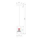 Подвесной светильник 50246/1 LED/ белый (a061437) 
