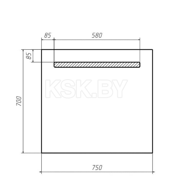 Зеркало с подсветкой Домино Good Light Sansa 75 GL7007Z (GL7007Z) 