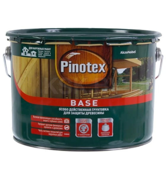 Деревозащитная грунтовка Pinotex Base 9л (5794890) 