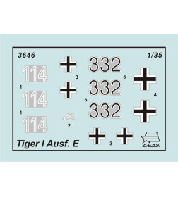 Немецкий тяжёлыйтанк T-VI "Тигр" ZVEZDA 3646