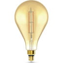 Лампа светодиодная Filament PS160 E27 6W 890lm 230в. 2700K golden straight Gauss (179802118)