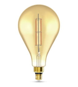Лампа светодиодная Filament PS160 E27 6W 890lm 230в. 2700K golden straight Gauss