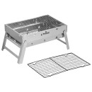 Мангал-барбекю складной с решеткой, 43х29х23 см, нержавеющая сталь, PERFECTO LINEA (47-243292)