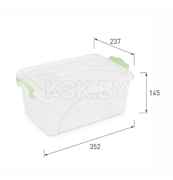 Контейнер прямоугольный 7,5л (с ручками) М428 (М428)