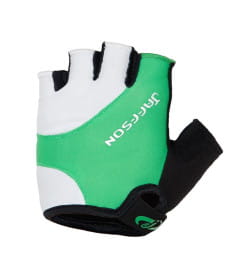 Перчатки велосипедные JAFFSON SCG 46-0385 M (чёрный/белый/зелёный)