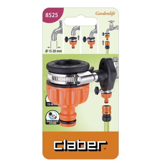 Штуцер для подключения к крану без резьбы Claber 8525 (8525) 